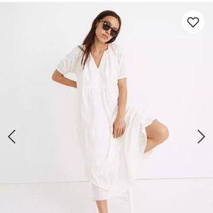 NWT Madewell Bubble Sleeve Tiered MIDI Dress XXSP